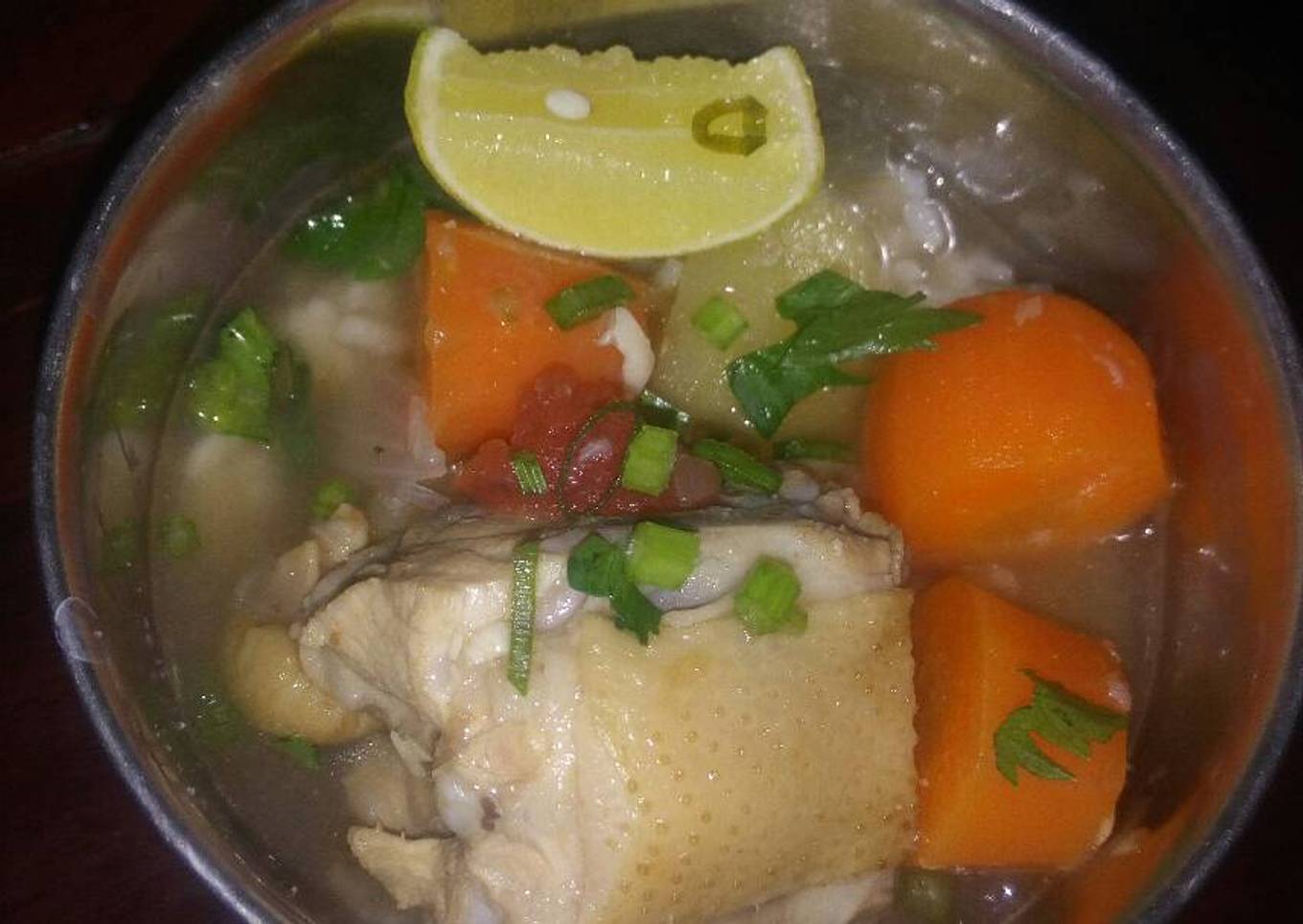 Sup ayam rempah anti flu
