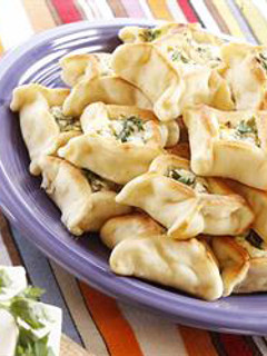 A picture of Cheese-filled pies - fatayer bi jibneh.