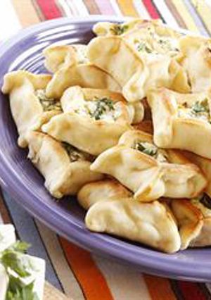 A picture of Cheese-filled pies - fatayer bi jibneh.