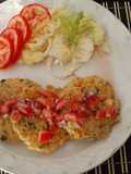 Tortitas de arroz y garbanzo
