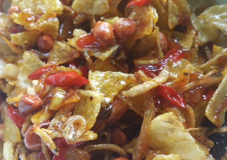 Resep: Kering Kentang Kacang teri yang Gurih