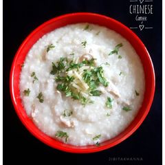 A picture of Chinese Conjee (A Healthy Rice Porridge option).
