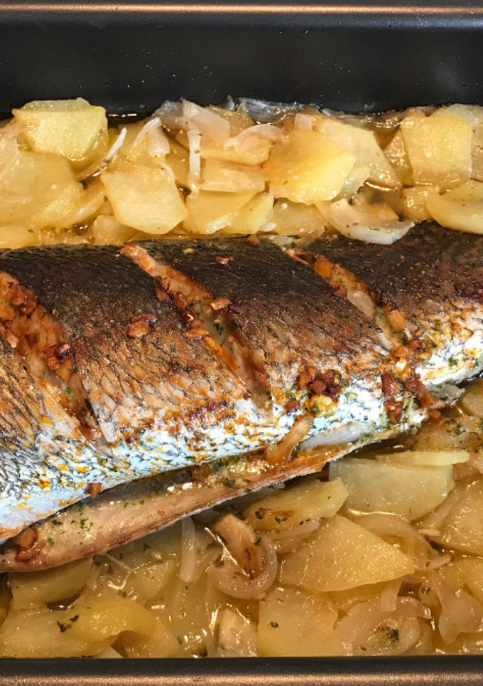 Una foto de Corvina a la cántabra