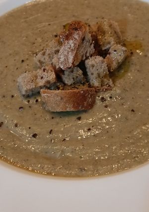 Foto di Crema di Funghi Champignon con Ceci