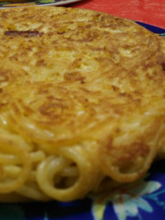 Una foto de Frittata de espaguetis
