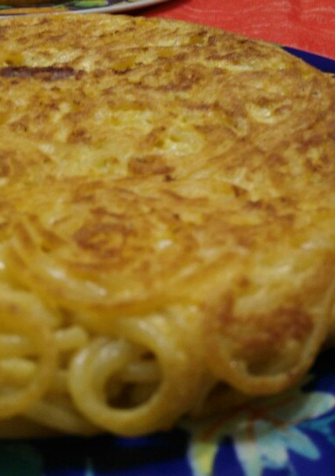 Una foto de Frittata de espaguetis