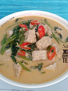 Foto resep Sayur Bobor Kangkung Tempe #Dandelion