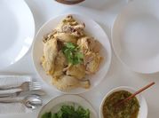 A picture of boiled chicken