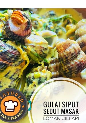 Gambar Gulai Siput Sedut Masak lemak Cili Api