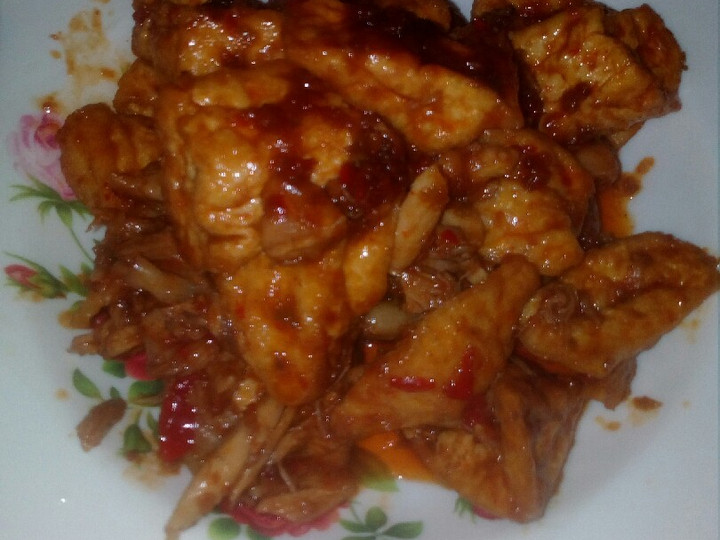 Bagaimana Menyiapkan Ayam Suwir Tahu Pedas Manis Simpel Anti Gagal