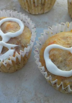 Una foto de Muffins de zanahoria con nuez