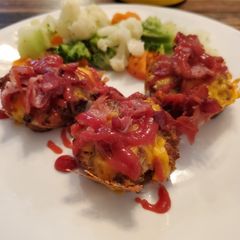 A picture of Bacon Cheeseburger Bites.