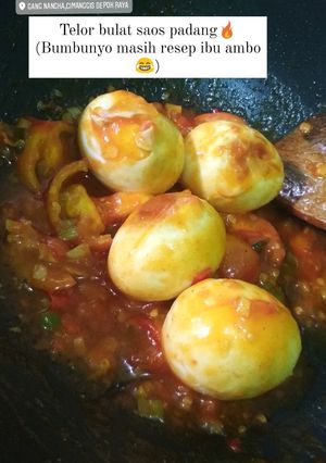 Foto resep Telor bulat saus padang (resep ibu)