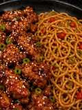 013. Pollo Coreano con Fideos Chinos