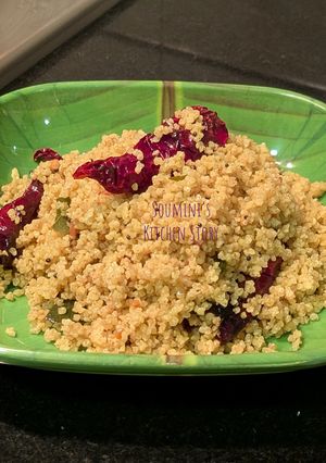 A picture of Little millet lemon rice.