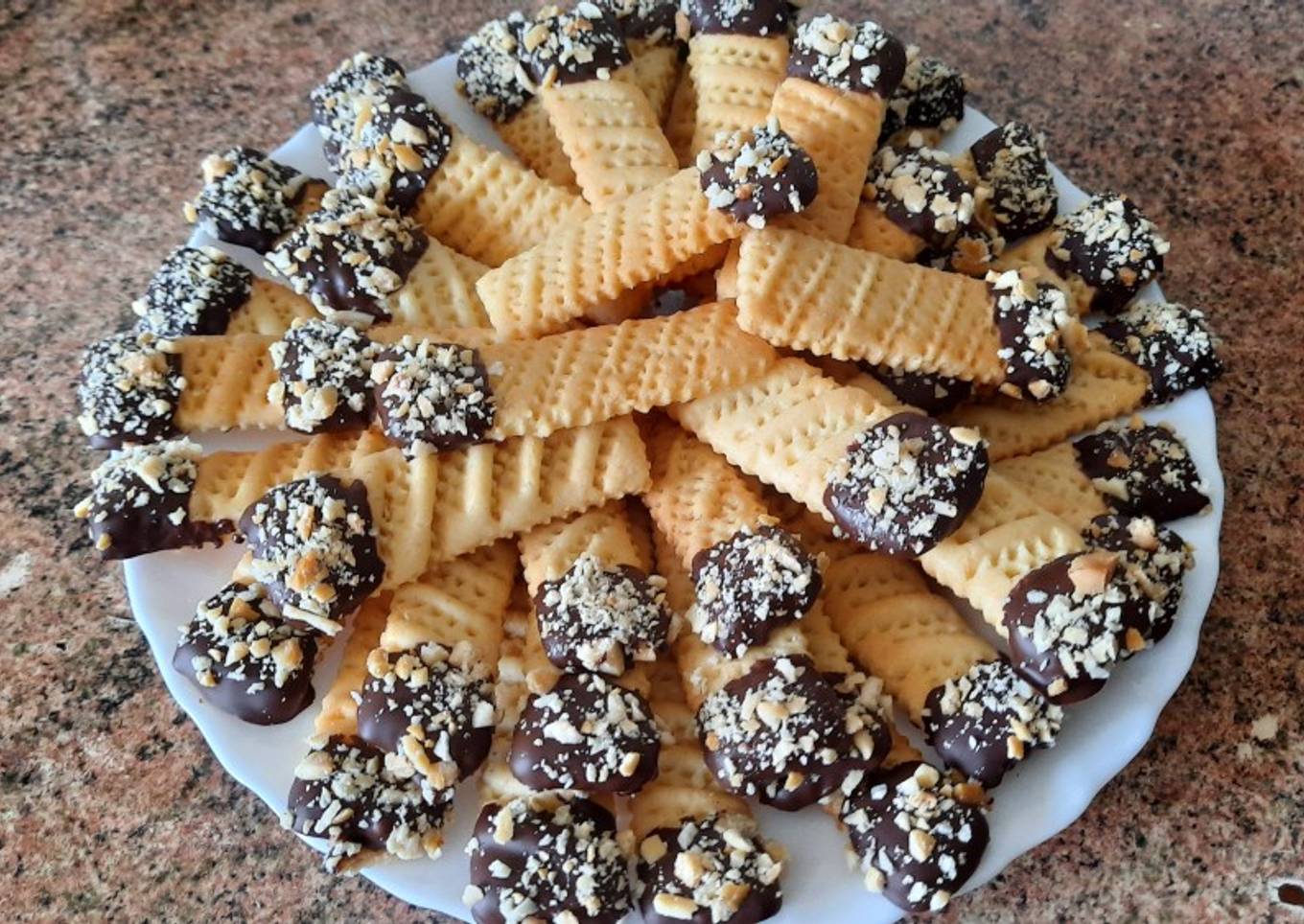 Deliciosas y económicas /galletas marroquíes de un huevo