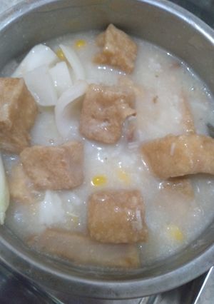 Foto resep Sisa cream soup tahu bombay