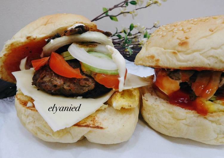 Resep #GMdiet - day 5 Patty burger home-made, Menggugah Selera