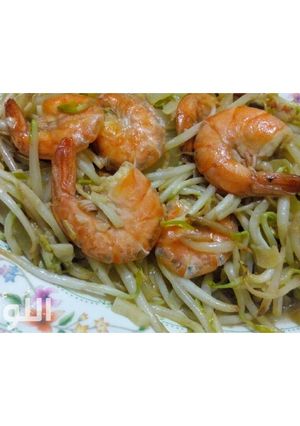 Foto resep Moyashi & Udang Saus Tiram