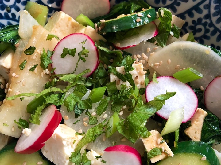 Easy Steps to Make Recipe Warm tofu salad with shiso that is So Delicious, Really Delicious}