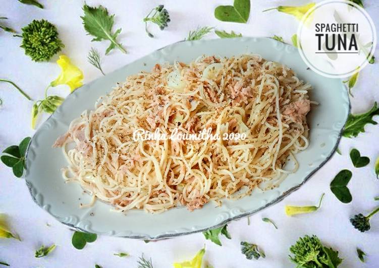 Cara Gampang Membuat Spaghetti Tuna, Bikin Ngiler