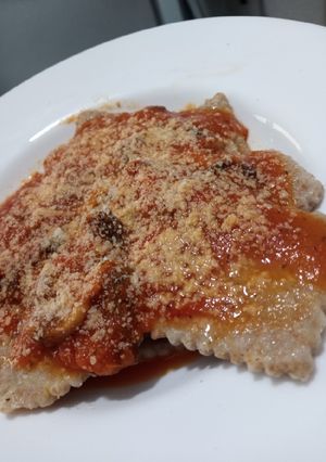 Una foto de Raviolis integrales de camote y avena