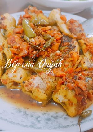 Hình của món Cá bống kho nghệ.