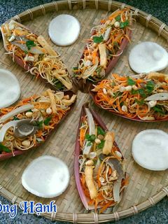Hình của món Gỏi Bắp Chuối Chay.