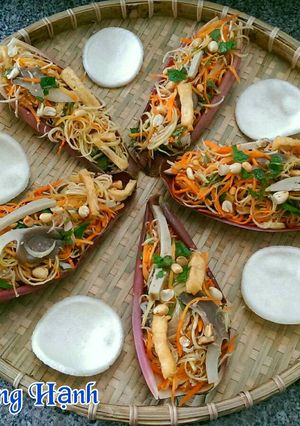 Hình của món Gỏi Bắp Chuối Chay.