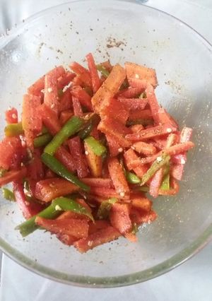 A picture of Gajer mirchi ka aachar.