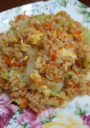 清爽蔬菜蛋炒飯 的食譜成品照片