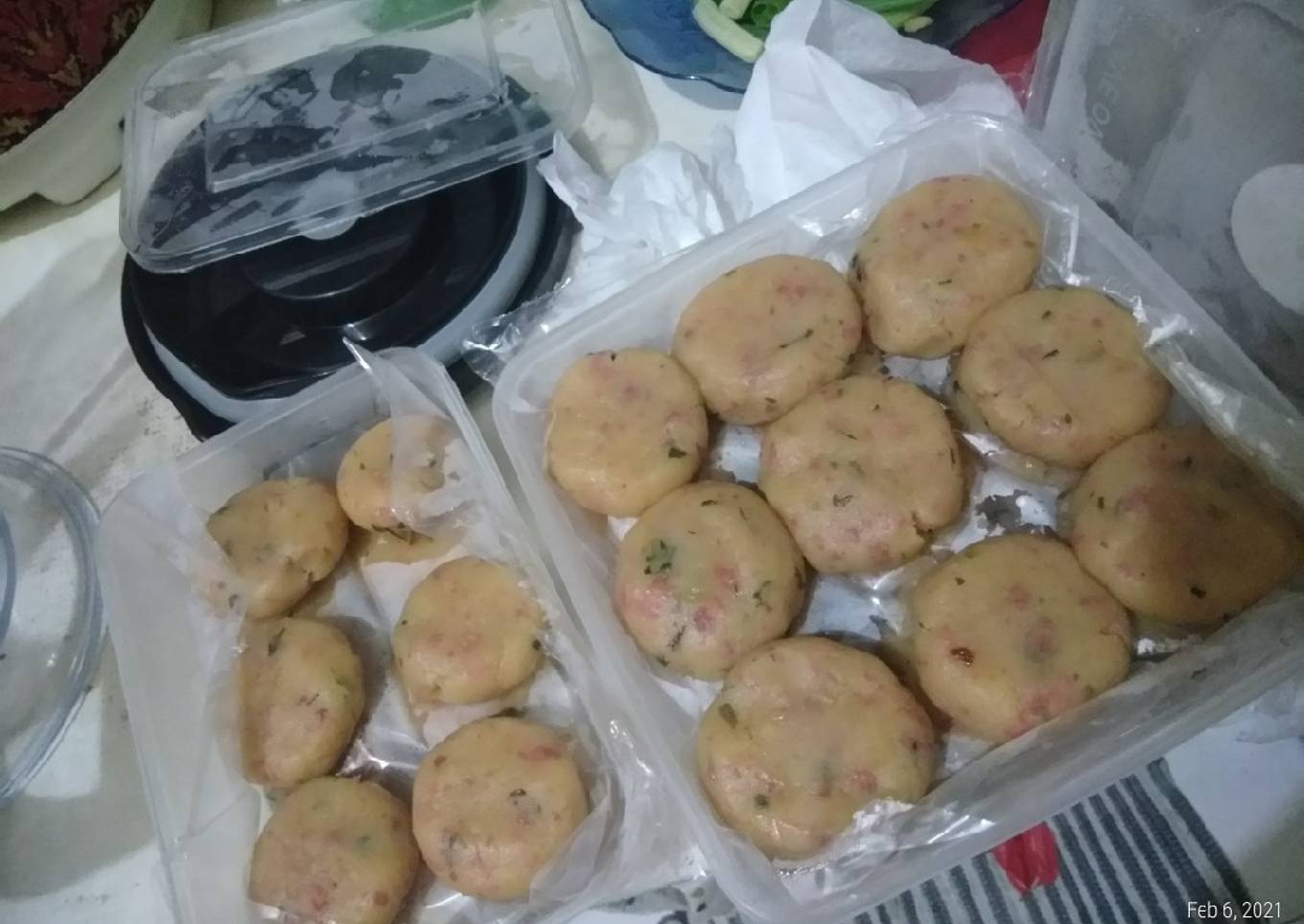 Perkedel kentang kornet sapi