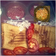 A picture of Paneer Sandwich.