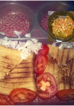 A picture of Paneer Sandwich.