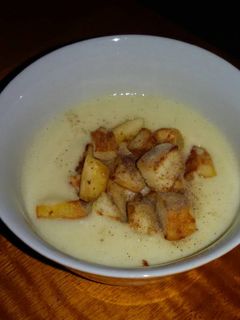 Foto resep Cream Soup Kentang ala pizza h*t