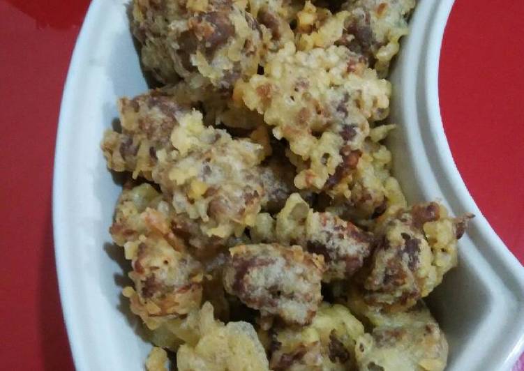 Daging beff burger(goreng tepung)