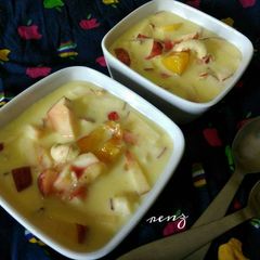 A picture of Fruits and Dry fruits custard.