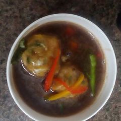 A picture of Veg Manchurian.