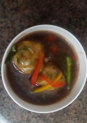 A picture of Veg Manchurian.