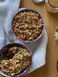 Crumble de peras y avena