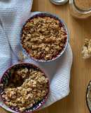 Crumble de peras y avena