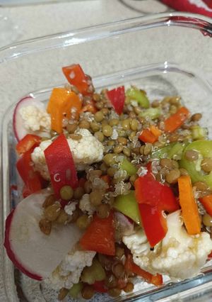 A picture of Lentil and Quinoa Salad.