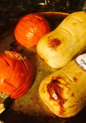A picture of Pumpkin Butternut Squash Soup.