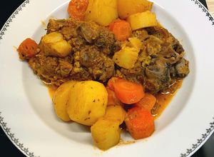 Une photo de Collier d’agneaux et légumes au cookeo