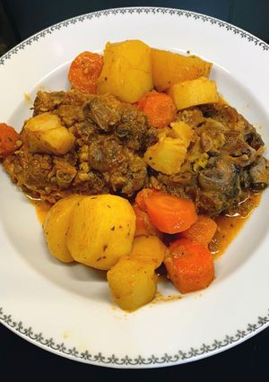 Une photo de Collier d’agneaux et légumes au cookeo