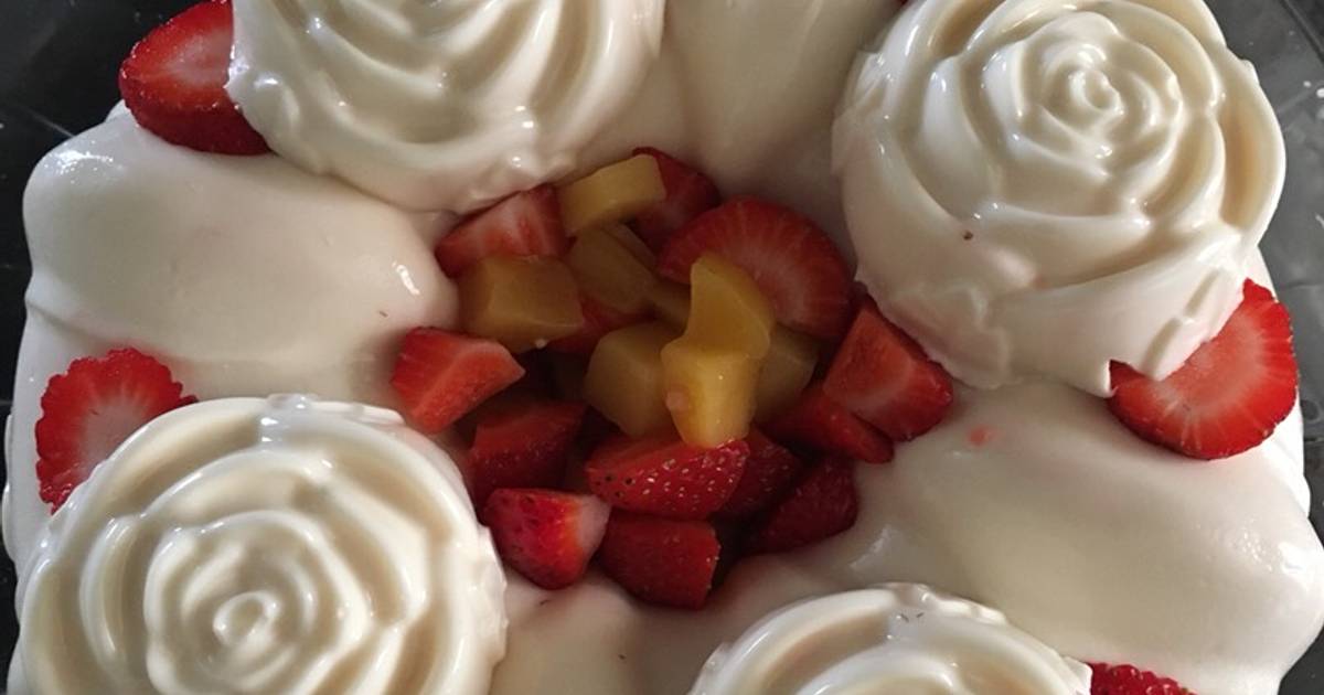 Gelatina de durazno y queso crema 80 recetas caseras Cookpad