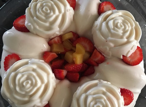 Una foto de Gelatina queso crema