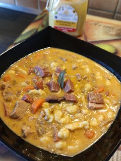 Gazdag Lencseleves recept fotója