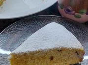Una foto de torta mandarinas con licuadora