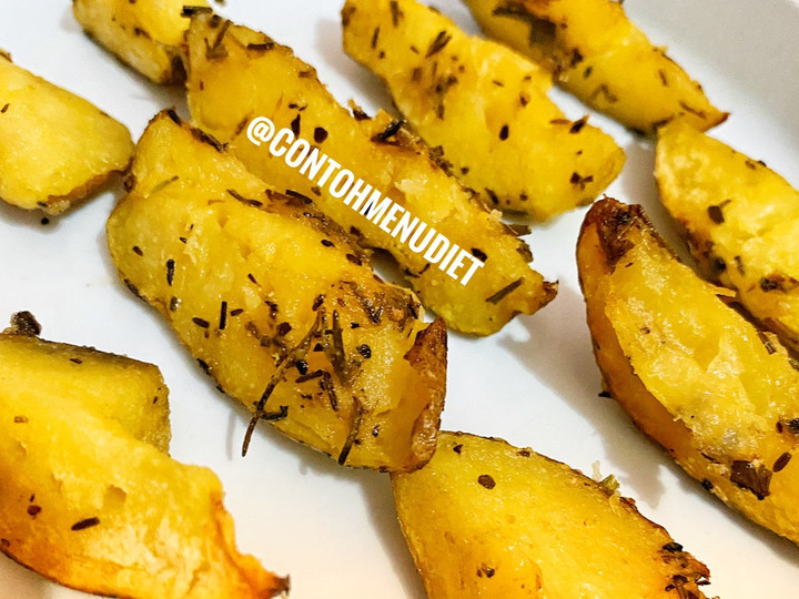 Resep Meal prep wedges potato kentang mayo rosemary yang Lezat Sekali